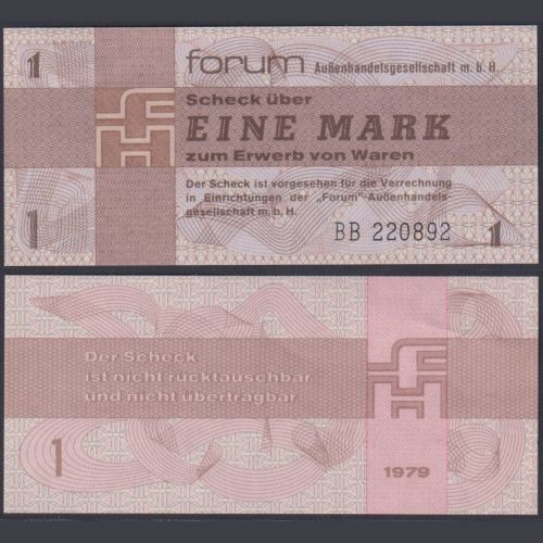 DDR 1 Mark 1979 DDR-30a Ro.368a P#FX2 - Forum Außenhandelsgesellschaft