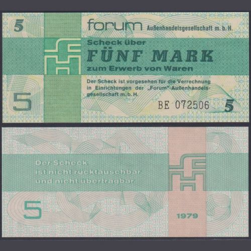 DDR 5 Mark 1979 DDR-31a Ro.369a P#FX3 - Forum Außenhandelsgesellschaft