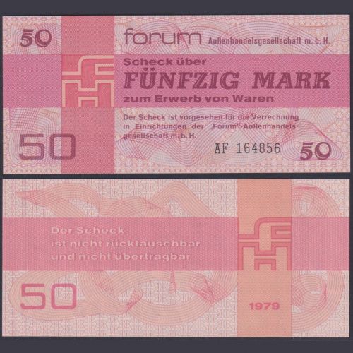 DDR 50 Mark 1979 DDR-34a Ro.371a P#FX5 - Forum Außenhandelsgesellschaft