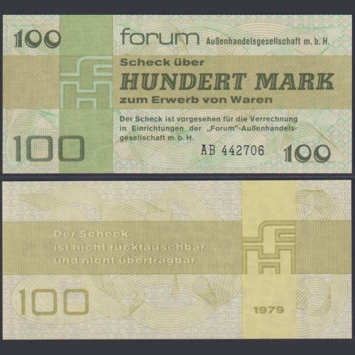 DDR 100 Mark 1979 DDR-35a Ro.372a P#FX6 - Forum Außenhandelsgesellschaft