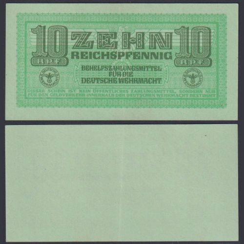 Militärgeld Wehrmacht 10 Reichspfennig DWM-4 Ro.503 P#M34 - Deutsches Reich