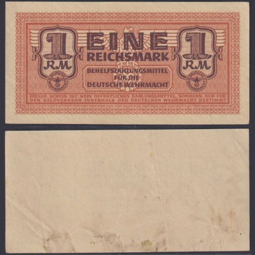 Militärgeld Wehrmacht 1 Reichsmark DWM-6 Ro.505 P#M36 - Deutsches Reich