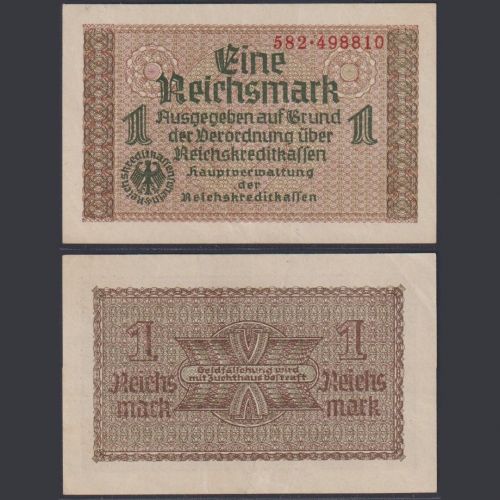 Besatzung 2. WK 1 Reichsmark ZWK-2b Ro.551b P#R136 Besatzungsausgaben