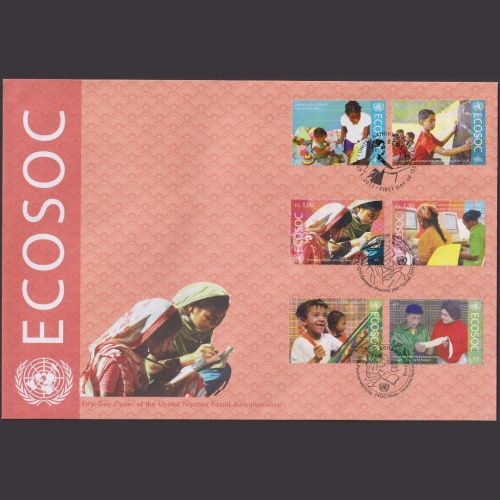 UNO Trio Brief | FDC 2011 | ECOSOC | Genf Wien New York