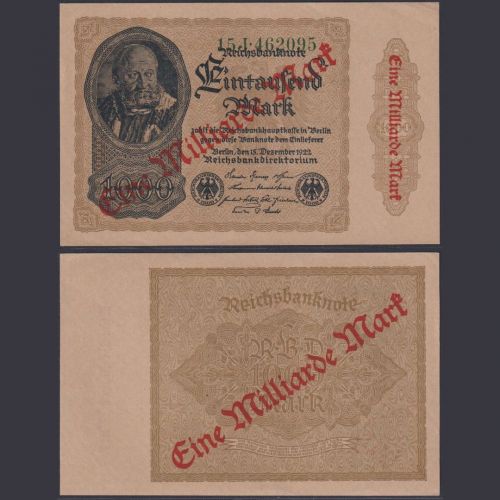 Deutsches Reich 1 Mrd. Mark DEU-127a Ro.110f P#113 Reichsbank 15.12.1922