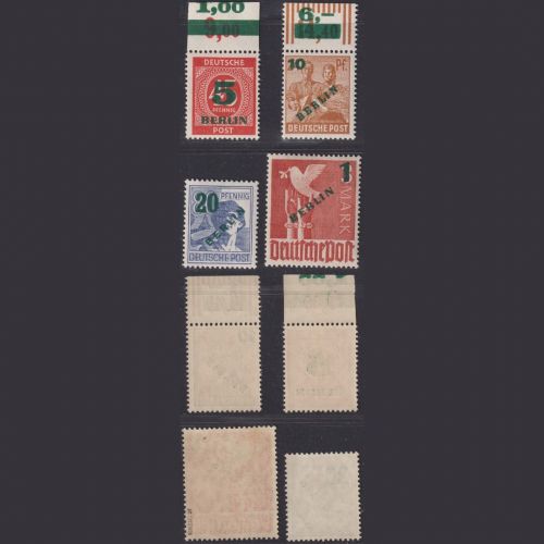 Berlin, Michel Nr. 64-67 postfrisch, geprüft Schlegel BPP - Grünaufdruck
