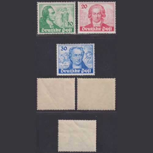 Berlin, Michel Nr. 61-63 postfrisch - Goethe