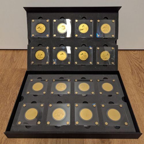 Münzbox Faszination Gold 999 Feingold 16x 1/200 Oz Münzbox