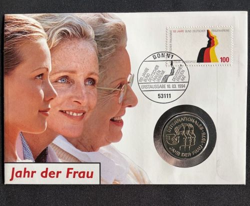 DDR Numisbrief 5 Mark 1975 | Jahr der Frau 1994 | Worbes 217