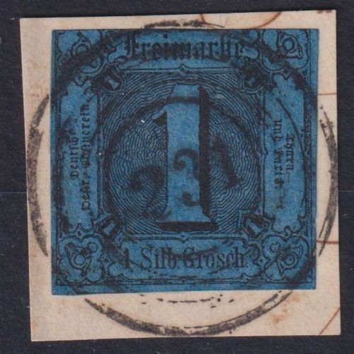 Thurn & Taxis MiNr. 4 gestempelt #231 Eisenach - 1 Sgr. schwarz auf blau