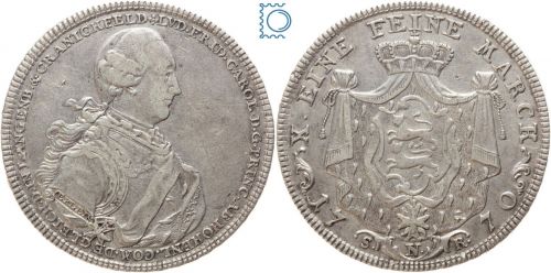 Hohenlohe-Neuenstein-Öhringen Taler 1770 Ludwig Friedrich Karl (1765-1805)