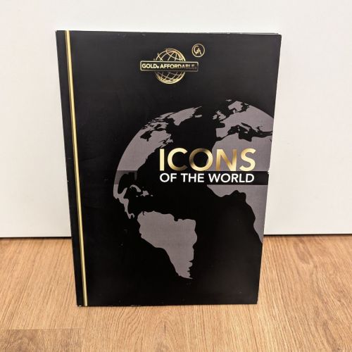 Ruanda 15 x 10 FRW je 1/200 Oz Goldmünze | Icons of the World 999 Feingold