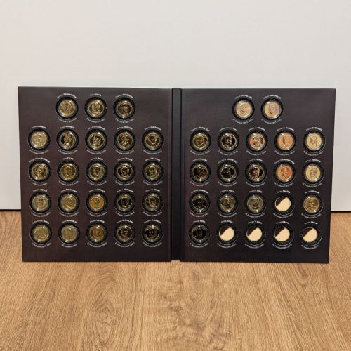 USA 40 x 1 Dollar vergoldet | Präsidenten-Dollars mit brillanter Gold Veredelung