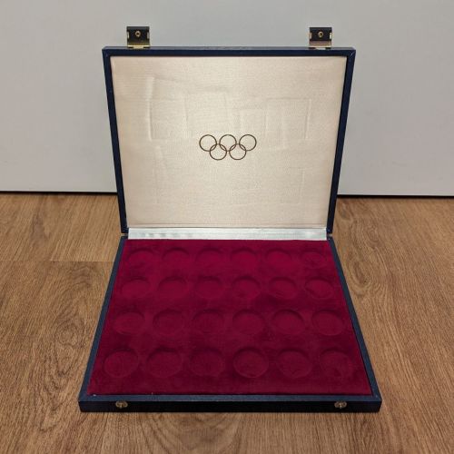 Münzkassette Schatulle für 24x 10 DM Münzen Olympiade München 1972 - gebraucht