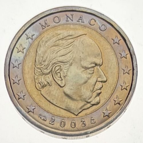 2 Euro Kursmünze Monaco 2003 Fürst Rainier III - bankfrisch - selten