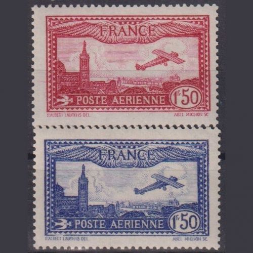 Frankreich Michel Nr. 251 + 255 postfrisch - Flugpost