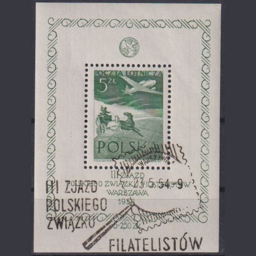 POLEN Block 13 gestempelt - Philatelistenverband Warschau