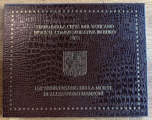 Vatikan 2 Euro 2023 Gedenkmünze im Folder - 150. Todestag Alessandro Manzoni