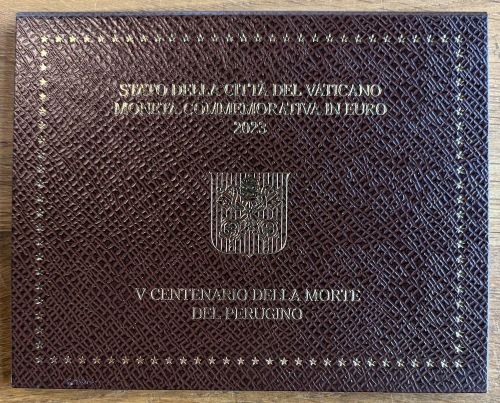 Vatikan 2 Euro 2023 Gedenkmünze im Folder - 150. Todestag Perugino