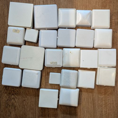 Münzen Medallien Etui Lot | Verschiedene Größen | weiß