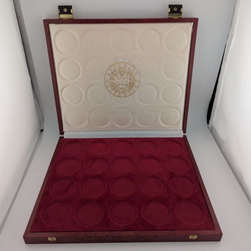 Münzkassette Österreich für Silber-Gedenkmünzen für 20 x 500 Schilling