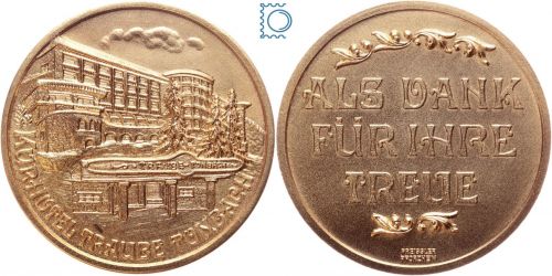 Medaille Kurhotel Traube Tonbach | ALS DANK FÜR IHRE TREUE