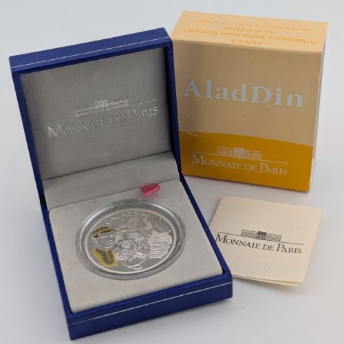 Frankreich 1 1/2 Euro 2004| AladDin | Silber Münze | Box + CoA