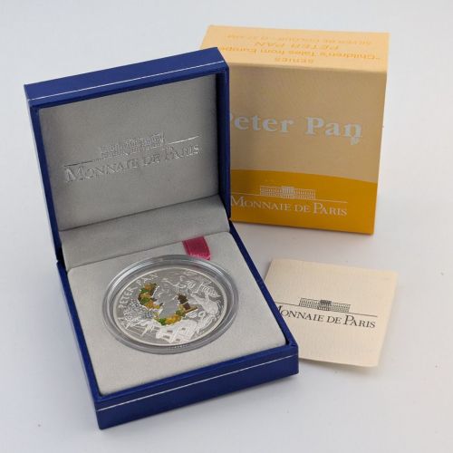 Frankreich 1 1/2 Euro 2004| Peter Pan | Silber Münze | Box + CoA