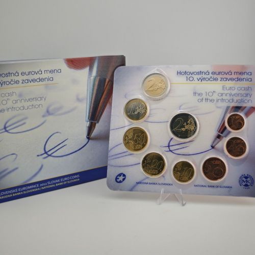 SLOWAKEI KMS 2012 st - 10 Jahre EU Bargeldeinführung - in Original Blister (5,88€)