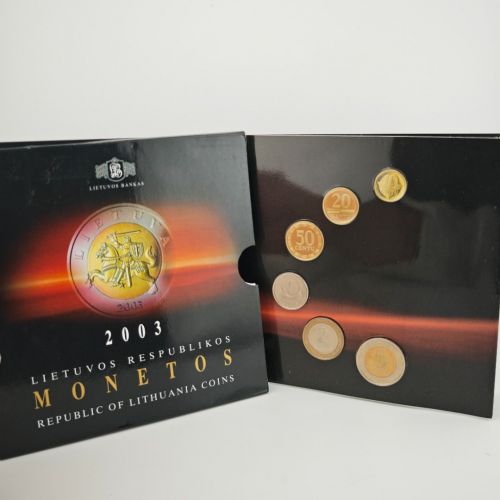 LITAUEN Euro KMS 2003 - Monetos 8,80 Litai - Original OVP Folder