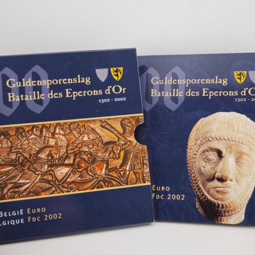 BELGIEN Kursmünzensatz KMS 2002 im original Folder (3,88 Euro)