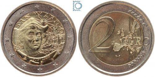 San Marino 2 Euro 2006 - Christoforo Colombo Kolumbus - stempelglanz