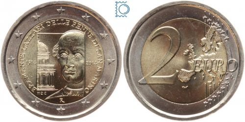 San Marino 2 Euro 2014 - Donato Bramante - stempelglanz