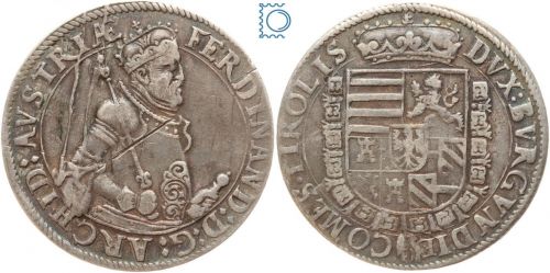 RDR Habsburg, Tirol 1 Taler Erzherzog Ferdinand II. (1564-1595)