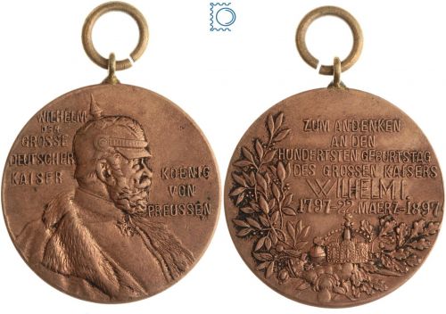 Kaiser Wilhelm I. Erinnerungsmedaille 1897- Centenarmedaille