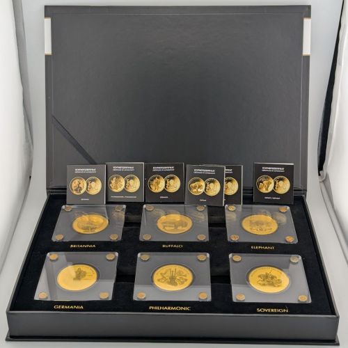 Münzbox Bullion Coins of the World 999 Fine Gold 1/200 Oz Münzbox
