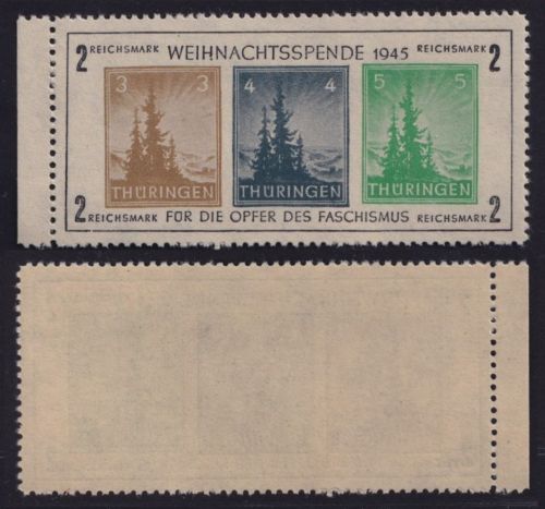SBZ Thüringen 1945 - Block 1 x a Typ V - einwandfrei postfrisch