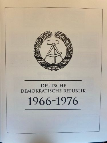 DDR Sammlung postfrisch - 1966-1990 komplett in 2 Sieger Vordruckalbum