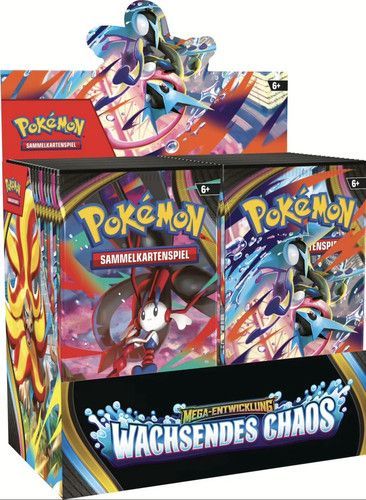 Pokemon WACHSENDES CHAOS Booster Display (36 Booster) | Deutsch OVP Neu Händler