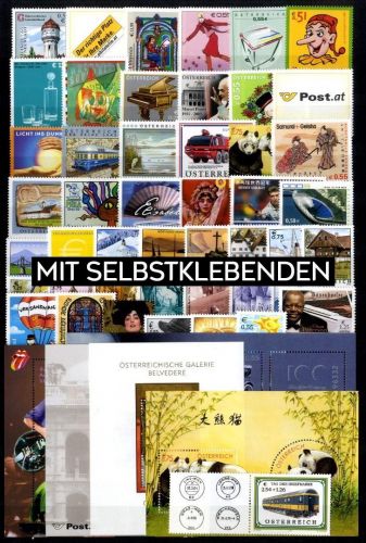 Österreich Jahrgang 2003 postfrisch komplett – mit Selbstklebenden