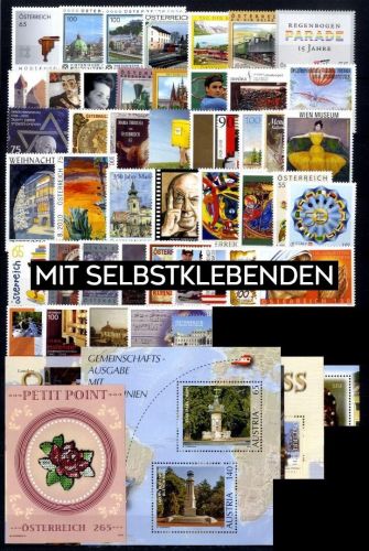 Österreich Jahrgang 2010 postfrisch komplett – mit Selbstklebenden