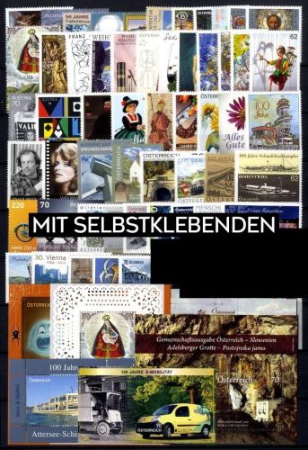 Österreich Jahrgang 2013 postfrisch komplett – mit Selbstklebenden