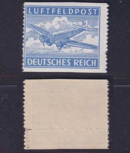 Deutsches Reich Feldpost MiNr. 1 B y U postfrisch verzähnt - oben unten ungezähnt, geprüft Petry BPP