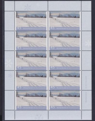 Bund, Michel Nr. 2904 Zehnerbogen postfrisch - Winterferien