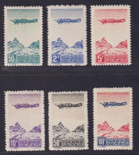 Marokko 1944 MiNr. 207-212 postfrisch - Flugpostmarken