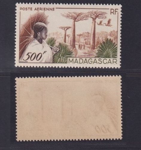 Madagaskar 1952 MiNr. 421 postfrisch - Flugpostmarke RF