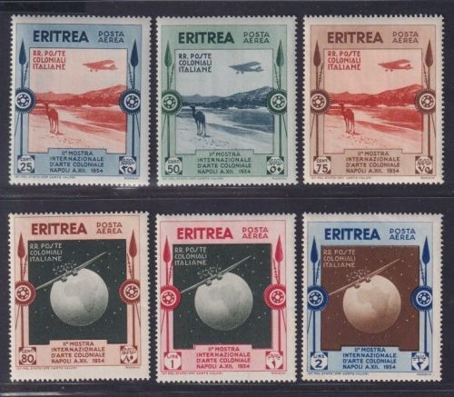 Italienisch-Eritrea 1934 - MiNr. 227-232 postfrisch - Flugpostmarken