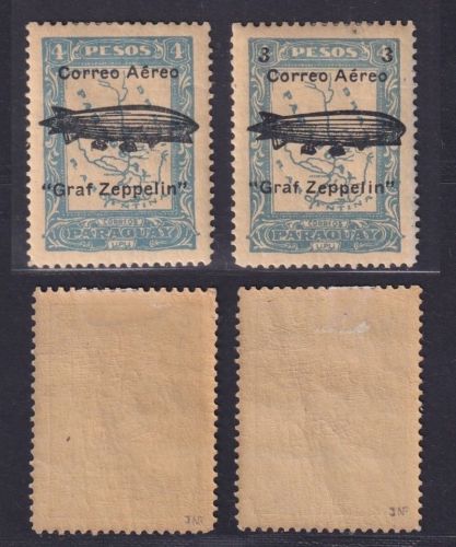 Paraguay 1931 Nr. 392-393 ungebraucht Südamerikafahrt Luftschiffes Graf Zeppelin