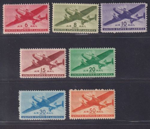 USA 1941 - MiNr. 500-506 postfrisch - Flugpostmarken