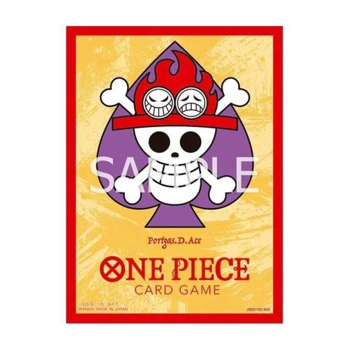One Piece Card Game Official Sleeves Premium Ace (70-Pack) Bandai Card Sleeves
